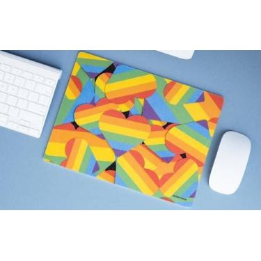 Imagem de Mouse Pad Grande, Arco-Íris LGBT - Deluzz