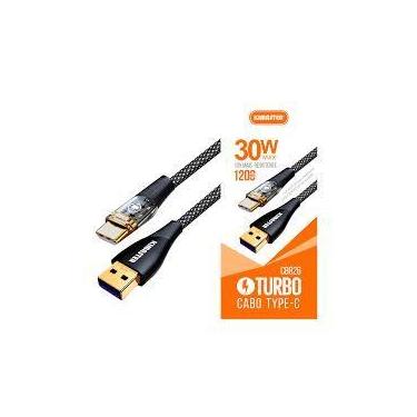 Imagem de Cabo Turbo 5.0a 1.0m Micro-usb TIPO C Carregar Celular Dados - KIMASTE