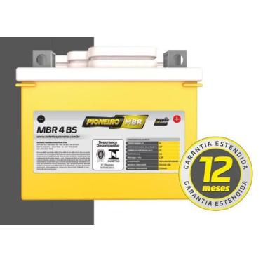Imagem de BATERIA PIONEIRO MBR 4-BS 12v 3,7ah PARA MOTO BIZ100/ EZ 90 CLUB/ AE50