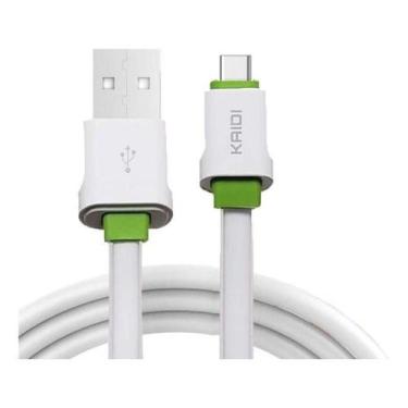 Imagem de Cabo Usb C De Dados Carga Tipo C Refoçado Rápido Turbo Kaidi