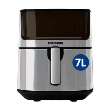 Imagem de Fritadeira Air fryer com Vapor 7L Telefunken Easy Fryer ST, Prata e Pr