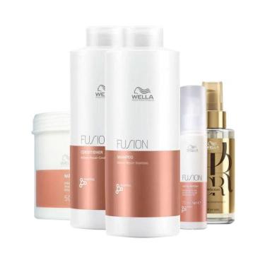 Imagem de Kit Wella Pro Fusion Sh1l+Cd1l+Masc500+Oil100+Tt Rf70 - Wella Professi