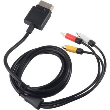 Imagem de Cabo Av Rca Áudio Vídeo Com 2,5 Metros Para Xbox 360 Slim - Lehmox