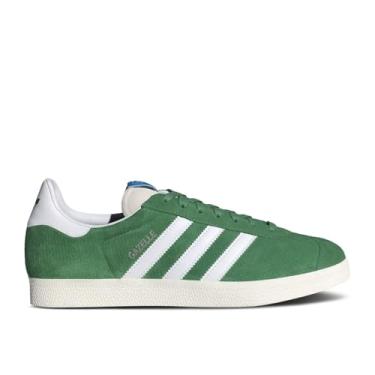 Imagem de adidas Tênis masculino Gazelle Indoor, Verde/branco nuvem/branco central, 39