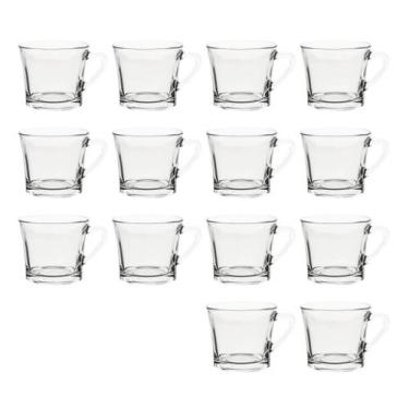 Imagem de 14 Xícaras De Chá 165ml Vidro Praticasa Transparente, XÍCARAS