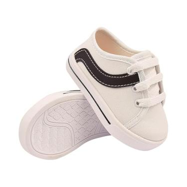 Imagem de Genérico, Tênis Infantil Bebê B2A Kids Sapatênis Social Baby Tamanho:17;Cor:Branco