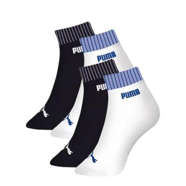 Imagem de Kit Com 4 Pares De Meias Cano Baixo Masculina - Selene, 39 a 43, Preto