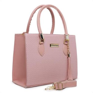 Imagem de Lançamento bolsa feminina trança material escamado - Lorena Vitoria, R
