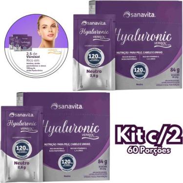 Imagem de Hyaluronic Verisol Sanavita - Kit 2x Colágeno com Ácido Hialurônico Vi