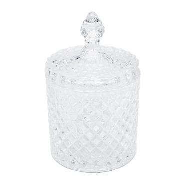 Imagem de Potiche Bomboniere De Cristal Decorativo Com Tampa Litt 17,5cm Para Me