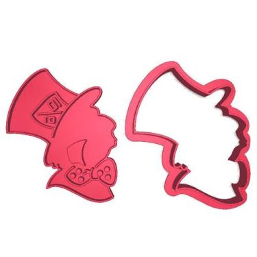 Imagem de Cortador Alice País Maravilhas Chapeleiro Marcador - DOCE IMPRESSO, 6,