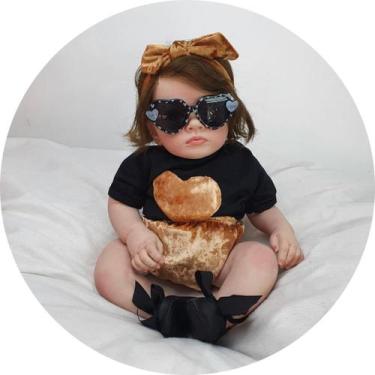 Imagem de Bebê Reborn Realista Maria Eduarda, Fio A Fio Com Enxoval - Mundo Azul