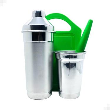 Imagem de Kit Barman Profissional Coqueteleira 450ml Bar Drink Premium - Coisas 