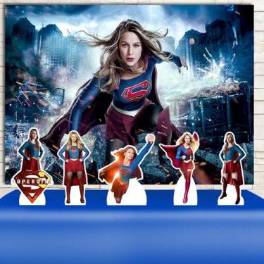 Imagem de KIT Festa Prata Supergirl Heroína - IMPAKTO VISUAL