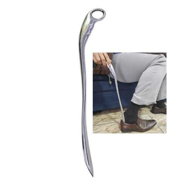 Imagem de calçadeira de metal longa grossa não amassa para sapatos - generalcour
