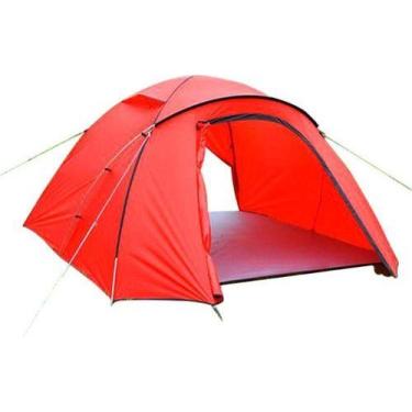 Imagem de Barraca Camping Cosy Room 4 Pessoas Cores - Azteq, Vermelho