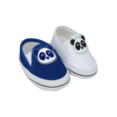 Imagem de Kit Com 2 Pares Sapatinho De Bebê Sapato De Bebê Direto Da Fabrica T51