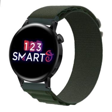 Imagem de Pulseira de Nylon com Presilha para GT 2 42mm e GT 3 42mm - Verde - 12