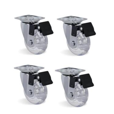 Imagem de Rodízio GLAP 210 Gel com Freio - 4 Peças Schioppa 1.01.210.002.0066