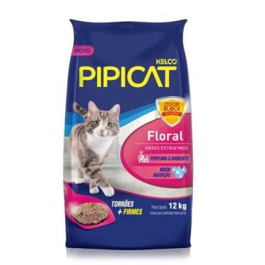 Imagem de Pipicat Floral Areia Sanitária Kelco - Para Gatos-12 Kg