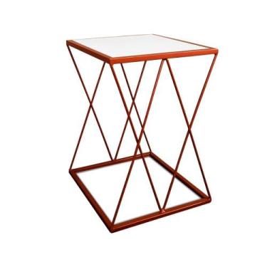 Imagem de Mesinha Lateral Alta Moderna p/ Decoração Sala Quarto Colima - Loja da