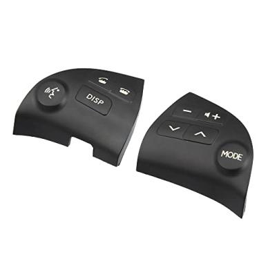 Imagem de X AUTOHAUX 1 par de substituição de botão de controle de volume do volante para Lexus ES350 2007 2008 2009 2010 número original 84250-33190-C0 lado esquerdo e direito