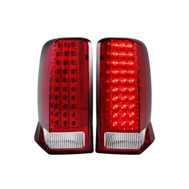 Imagem de Anzo USA 311120 Cadillac Escalade Vermelho/Transparente (com tampa em O) Conjunto de Luz Traseira de LED - Vendido em pares)