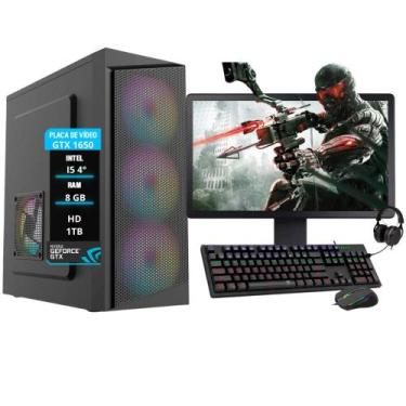 Imagem de Pc Gamer Completo Intel i5 4º Geração GTX 1650 Mem. 8GB Hd 1TB - AMORI