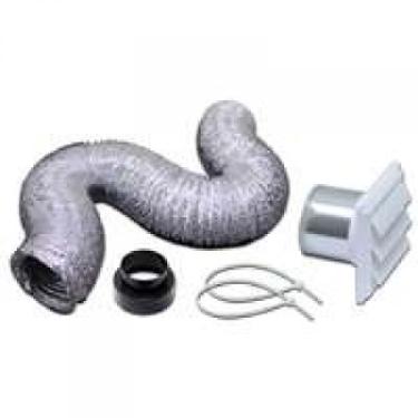 Imagem de Lambro Kit de ventilação de parede com ventilador de banheiro de 480l, 10 x 1,5 m