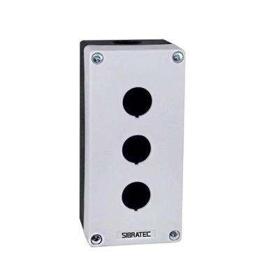 Imagem de Caixa Plástica Tipo Botoeira Vazia - Branca - Modelo BX1 - SIBRATEC, B