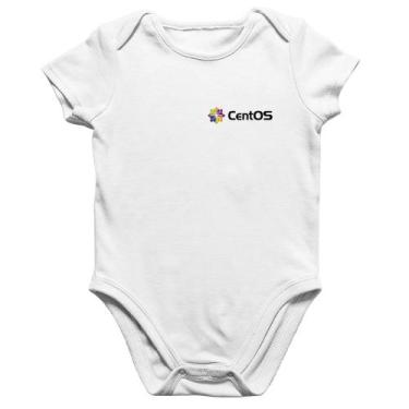 Imagem de Body Bebê Algodão CentOS Linux - Foca na Moda, Branco, G