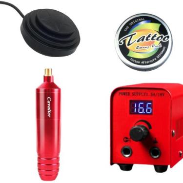 Imagem de Kit Máquina Pen Cavalier Fonte Locomotiva - Dragoart, vermelho