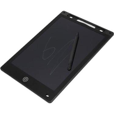Imagem de Lousa Mágica Tela LCD 12" Desenhar Escrever Preto Exbom - Tilibra
