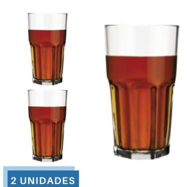 Imagem de 2 Copo Bristol Luxo Redondo Vidro Transparente 410ml Nadir - NADIR FIG