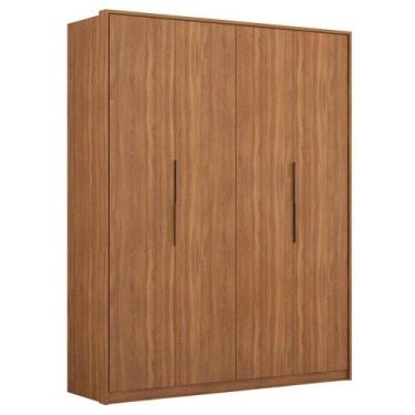 Imagem de Guarda Roupa Casal Attore 4 Portas Amêndola - Demartêz - DEMARTÊZ MOBÍ