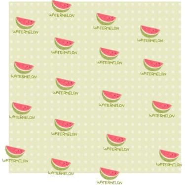 Imagem de PAPEL DE PAREDE DECORATIVO MELANCIA (folha de 300x90 cm) - ATITUDE SIG