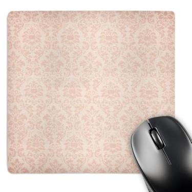 Imagem de 3dRose Mouse pad LLC 20 x 20 x 0,63 cm, padrão damasco rosa claro (mp_44228_1)