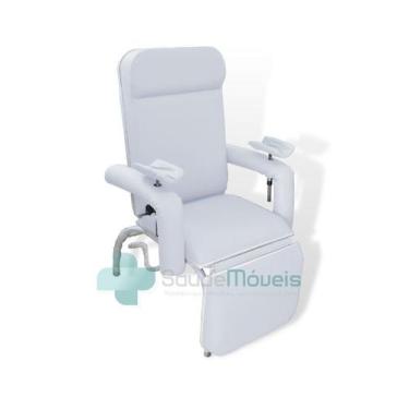 Imagem de Poltrona Coleta Hospitalar Reclinável - LUXO - SaúdeMóveis, BR - Branc