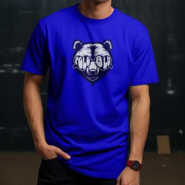 Imagem de Camiseta Masculina Casual Polo Blu Estilosa em Algodão do P ao G1, Azu