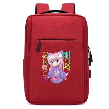 Imagem de Mochila USB Escolar Estampa Infantil Japan Girls Notebooks, Trabalho E