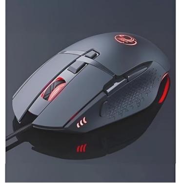 Imagem de Mouse Óptico Gamer Com Fio Usb LED 8 Botões 7200 Dpi - T91