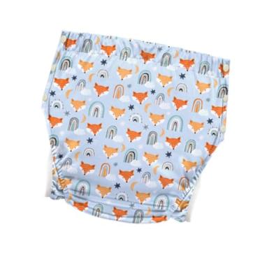 Imagem de harayaa Capa de fralda para adultos, cuecas anti-vazamento, calças resistentes para incontinência, capa de fralda lavável para idosos, Raposa Xl