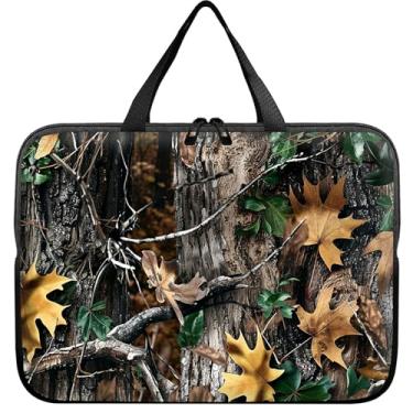 Imagem de Bolsa para laptop de 13 polegadas, capa de transporte fina de folha camuflada, durável, bolsa de viagem para laptop para MacBook Air M3/M2/Pro M2/iPad de 13 polegadas Pro/Air M4/M2 2024 de 13