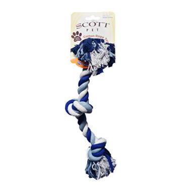 Imagem de Scott Pet Corda de brinquedo com 3 nós, puxadores coloridos