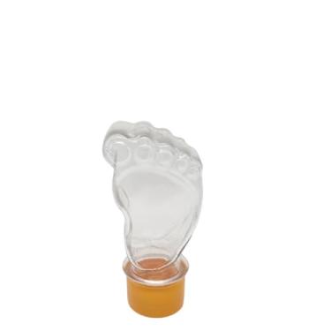 Imagem de 50 Tubetes Baleiro Mini Pezinho Revelação Chá De Bebê (Laranja)