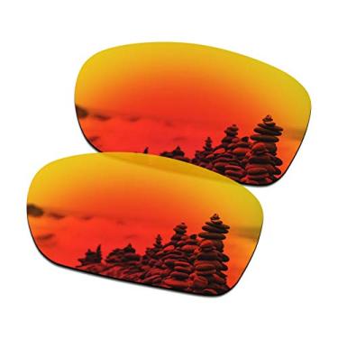 Imagem de SmartVLT Lentes de reposição femininas vermelhas para óculos de sol Oakley Dispute OO9233