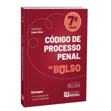 Imagem de Código de Processo Penal - CPP de bolso - 2025 Rideel