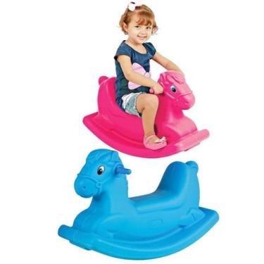 Imagem de Gangorra Cavalinho Balanço Infantil Criança - Homeplay, Pink