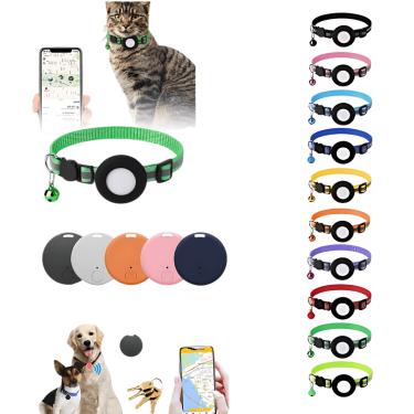 Imagem de Coleira com Suporte GPS Rastreador Gato, Cachorro, PET Cor:Verde