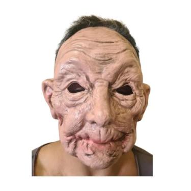 Imagem de Máscara de Plástico Velho Idoso Realista Adulto Fantasia